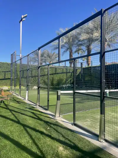 Panorama padel court detail