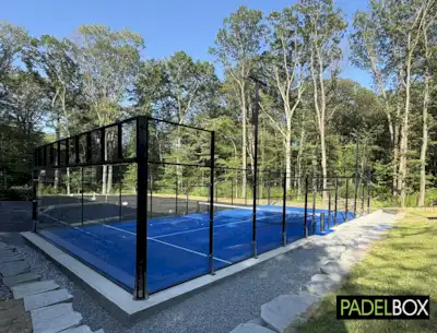 Panorama padel court at club