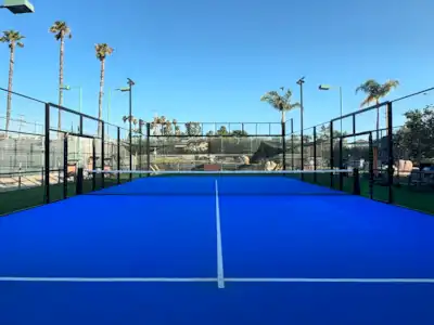 Panorama padel court blue finish