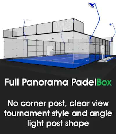 Padel court FULL PANORAMA
