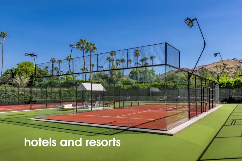 Padel courts for Hotels